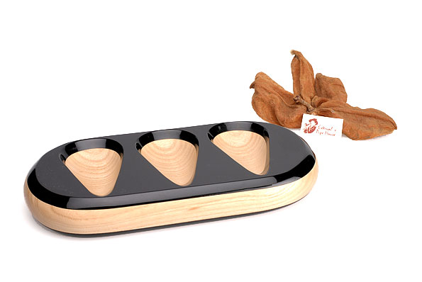 RO-EL Pipe Holder Solid Briarwood for 3 Pipes Estate  RO-EL Pipe Holder Solid Briarwood for 3 Pipes Estate